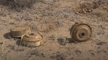 إصابة امرأة بانفجار لغم في تعز