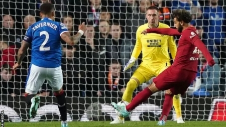 محمد صلاح يتألق في مباراة ليفربول ورينجرز ويسجل أسرع ثلاثية في دوري أبطال أوروبا