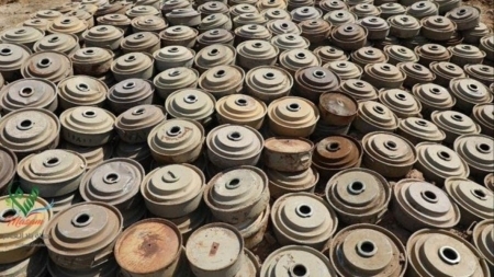 نزع أكثر من 5 آلاف لغم وذخيرة غير منفجرة وعبوة ناسفة في نوفمبر الماضي