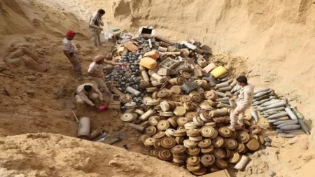 "مسام" ينزع أكثر من 16 ألف لغم وقذيفة متفجرة في الثلث الأول من العام الجاري