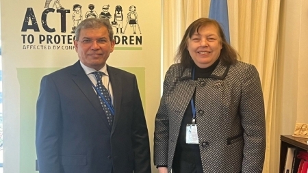 الحكومة اليمنية المعترف بها تجدد التزامها بمواصلة العمل لإنهاء الانتهاكات ضد الأطفال