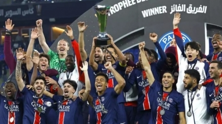 ديمبيليه يقود باريس سان جرمان للتتويج بلقب كأس الأبطال الفرنسية على حساب موناكو