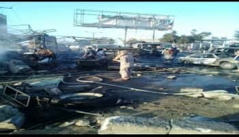 اليمن: ارتفاع عدد ضحايا الانفجار الذي وقع في محطة الرحبي وسط مدينة البيضاء يوم امس الاول إلى 13 قتيلا