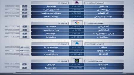 رياضة: مباريات اليوم الأحد 13 يناير 2022