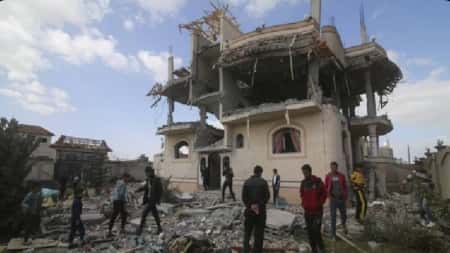 القدس: مقتل 5 أطفال وإصابة 7 في قصف إسرائيلي على منزل برفح