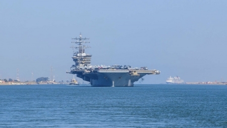 وصول حاملة طائرات امريكية جديدة للشرق الاوسط مع دخول الحرب اسبوعها الخامس في غزة
