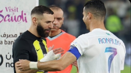 التشكيلة المثالية لعام 2023 تشهد تواجد رونالدو وبنزيما وغياب صلاح