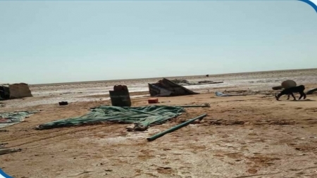 تضرر نحو 5 آلاف أسرة نازحة بسبب المنخفض الجوي في ثمان محافظات