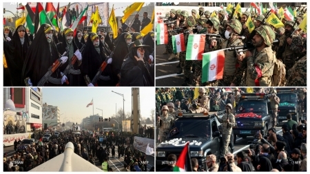 آلاف من عناصر الحرس الثوري يشاركون في عرض عسكري